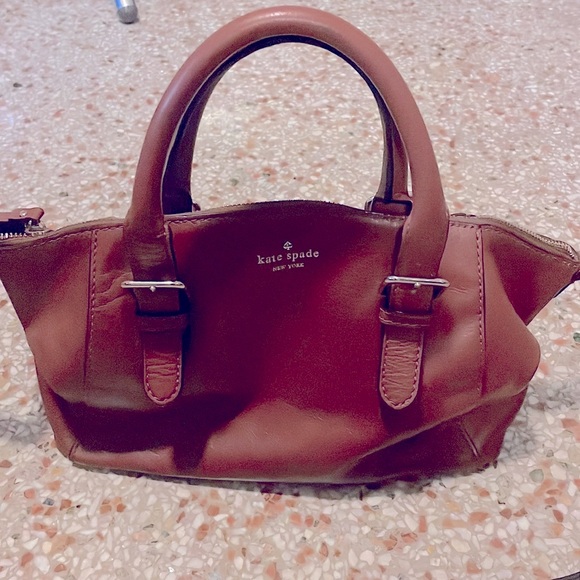 KATE SPADE Brown Leather Crossbody Convertible Handbag - Picture 3 of 11